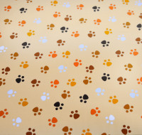 Struppi E345, Glünz GmbH, Pfote, Pfötchen, Paw, gelb, bunt Struppi E345, Glünz GmbH, Pfote, Pfötchen, Paw, gelb, bunt