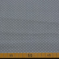 Baumwollstoff Grau mit weißen Punkten – 100% Baumwolle – Meterware Baumwollstoff Grau mit weißen Punkten – 100% Baumwolle – Meterware
