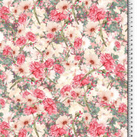 Baumwoll-Jersey mit romantischem Blumenmuster – Perfekt für feminine Mode Baumwoll-Jersey mit romantischem Blumenmuster – Perfekt für feminine Mode