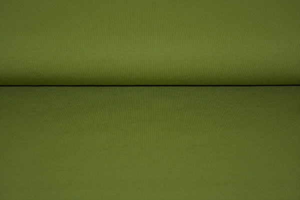 Baumwoll Jersey uni (moos) - 3250