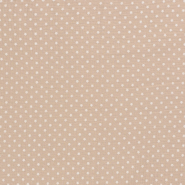 Glünz GmbH, Baumwoll Musselin, Blüte, Z1586, beige