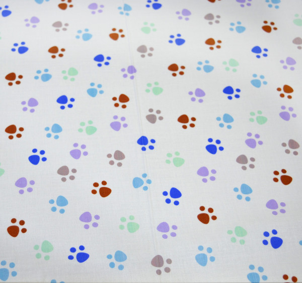 Struppi E343, Glünz GmbH, Pfote, Pfötchen, Paw, weiß, blau, bunt