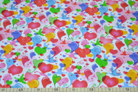 Glünz GmbH, Baumwoll Jersey, D435 Sina, vogel, bird, herz, heart, rainbow, regenbogen, bunt, multicolor Glünz GmbH, Baumwoll Jersey, D435 Sina, vogel, bird, herz, heart, rainbow, regenbogen, bunt, multicolor