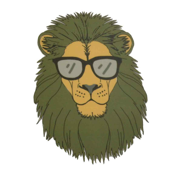 Löwe mit Sonnenbrille - Cooles Bügelbild
