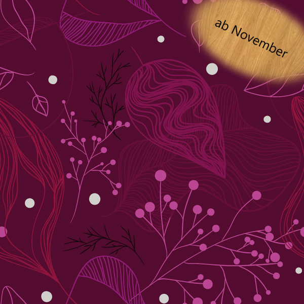 French Terry – Florales Muster in Bordeaux | 95% Baumwolle, 5% Elasthan, 150 cm, 250 g/m²