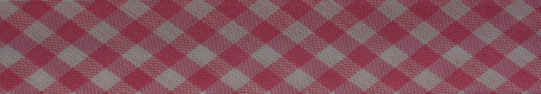 Schrägband (Karo rosa)