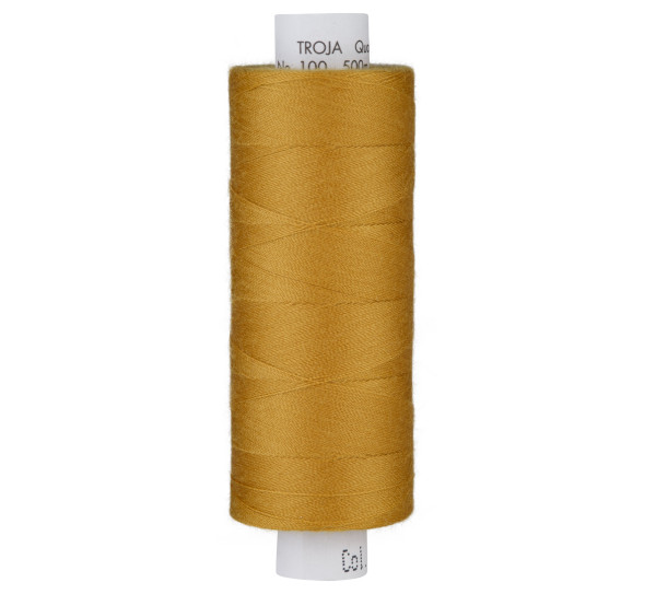 Glünz GmbH, Nähgarn, Amann, mettler, troja 1230, Y178, messind, gelb, yellow, ocker, braun, brown, garn, thread, sewing, nähen,