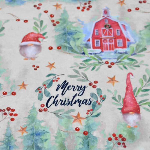Glünz GmbH, Baumwolle, Cotton, Advent Z1791 merry christmas