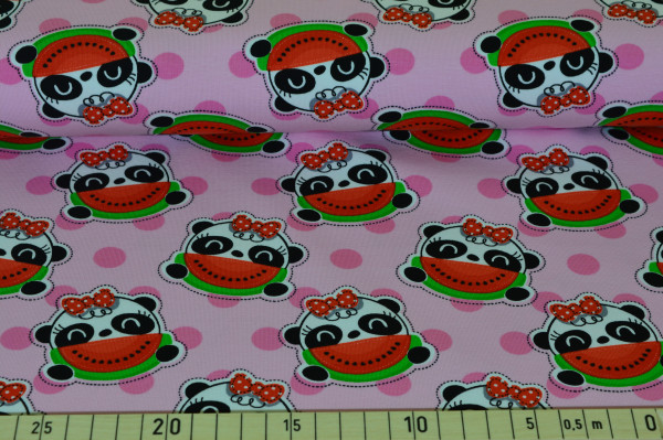 Panda Punkte (rosa) - B972