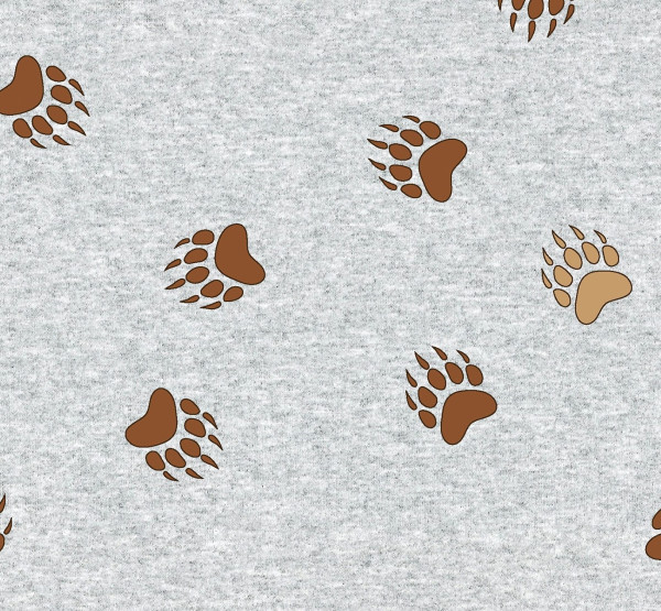 Glünz GmbH, Alpenfleece, Julius Z1644, bär tatze bear print, paw