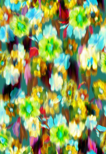Anja (Verwischte Blumen) - T058