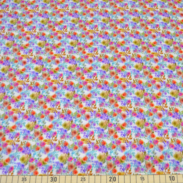 Glünz GmbH, Anja T018, Baumwolle Krepp, Crepe, leicht, blüte, blume, flower, blossom, pink, rosa, violett, lilac, lila, creme