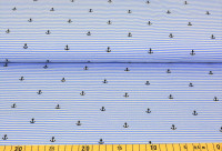 Maritimer Anker auf Hellblau - Baumwolljersey Maritimer Anker auf Hellblau - Baumwolljersey