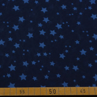 Chiffonstoff – Sterne auf Dunkelblau | Leichter, eleganter Chiffon Chiffonstoff – Sterne auf Dunkelblau | Leichter, eleganter Chiffon
