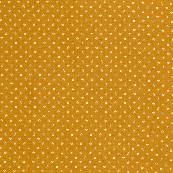 Glünz GmbH, Baumwoll Musselin Blüte, Z1589, ocker