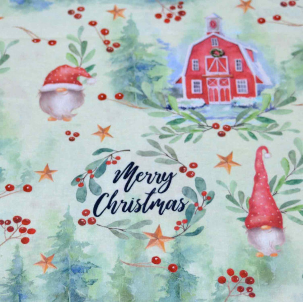 Glünz GmbH, Baumwolle, Cotton, Advent Z1694 merry christmas