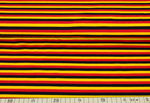 Streifen (schwarz,rot,gold) - B225