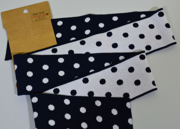 Elastische Ärmelbündchen aus Baumwolle – Set mit 10 Karten, ideal für modische und bequeme Abschlüsse an Kleidung.