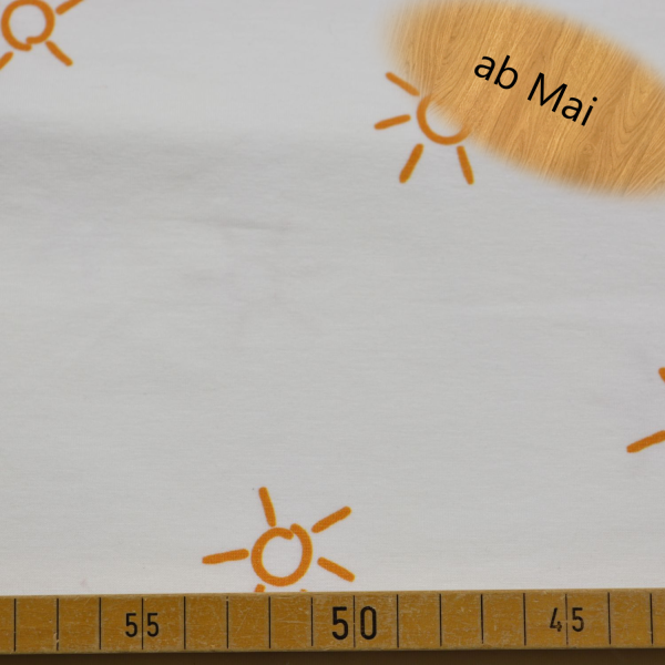 Elastischer Baumwoll-Jersey mit ca. 200 g/m² und 150 cm Breite – weicher, hautfreundlicher Jersey-Stoff mit feinem Muster für Shirts, Kleider, Kinderbekleidung und bequeme Alltagsmode