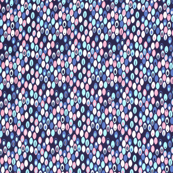 Raffaela Z1364, Glünz GmbH, Baumwolle, marine, blau, blue, oval, abstrakt