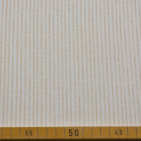 Musselin „Irene“ mit feinen Streifen in Beige | 100% Baumwolle – 130 cm breit, 130 g/m² Musselin „Irene“ mit feinen Streifen in Beige | 100% Baumwolle – 130 cm breit, 130 g/m²