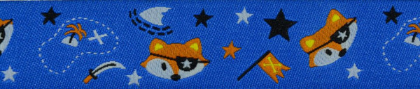 Webband (Piratenfuchs blau)
