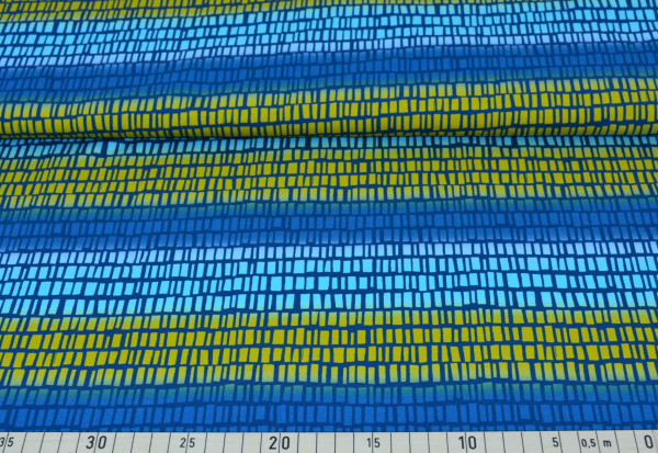 Squares n Stripes (senf) "Blaubeerstern" - H221