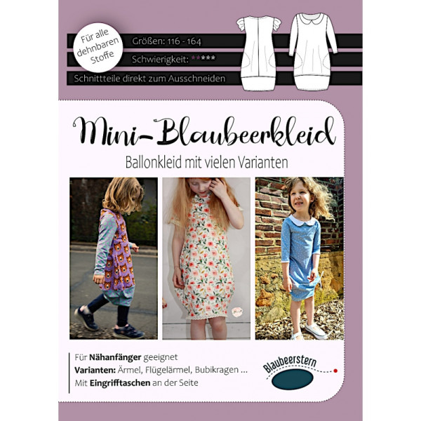 Glünz GmbH, V47, Blaubeerstern, Mini-Blaubeerkleid, 