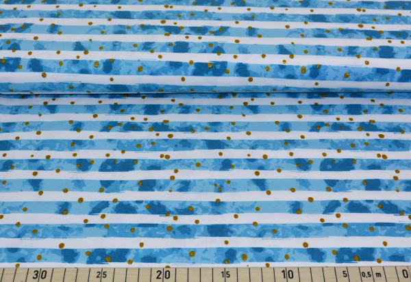 Golden Tupfen (blau) - B1039