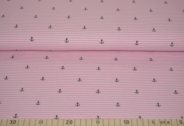Anker + Streifen (rosa) - B315