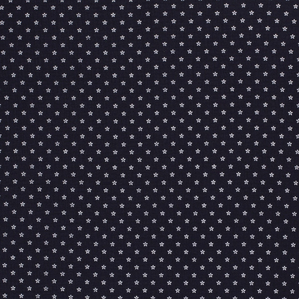 Glünz GmbH, Baumwoll Musselin Blüte, Z1594, marine, navy, blau, blue