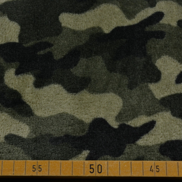 Flanell Fleece Camouflage – Weicher Kuschelstoff im Tarnmuster