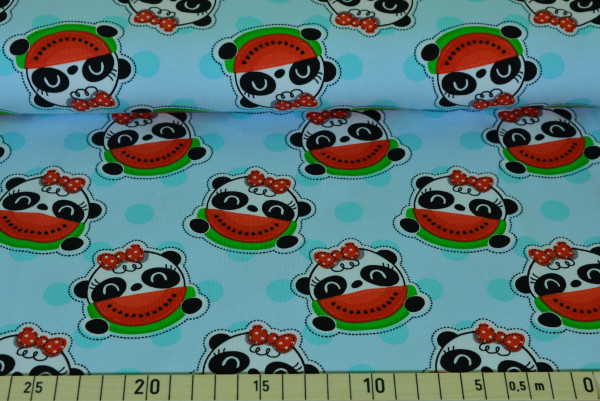 Panda Punkte (blau) - B973