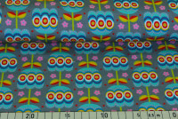 Baumwoll - Jersey Druck "Mandala Blume (grau)" - D200 Baumwoll - Jersey Druck "Mandala Blume (grau)" - D200