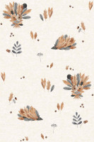 Glünz GmbH, French Terry, Blaubeerstern, naturel H256 Laubigel Glünz GmbH, French Terry, Blaubeerstern, naturel H256 Laubigel