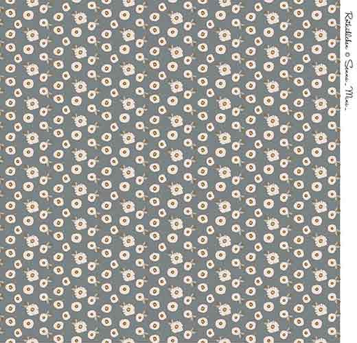 Glünz GmbH, Baumwoll Jersey, Senna B2087, small, blossom, blüte, grau, grey