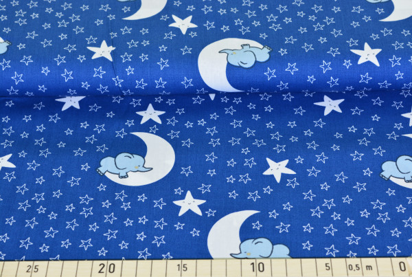 Elefant im Mond (jeans) - B1116