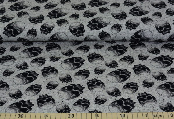 Skulls (grau) - B1177 (French Terry)