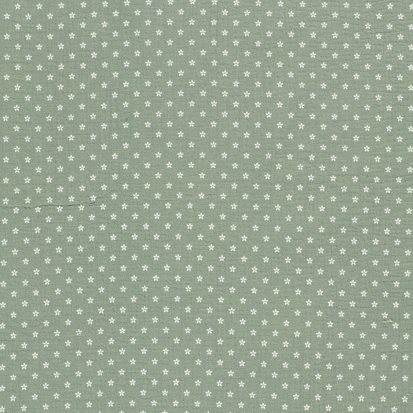 Glünz GmbH, Baumwoll Musselin Blüte, Z1591, minze, mint