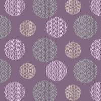 Bunte Blumen-Mandalas auf Dunkelrosa French Terry Stoff Bunte Blumen-Mandalas auf Dunkelrosa French Terry Stoff