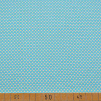 Entzückender Baumwoll Jersey mit einem modernen Punktemuster auf einem türkisfarbenen Untergrund. Ideal für T-Shirts, Kleider und Accessoires. 95% Baumwolle,... Entzückender Baumwoll Jersey mit einem modernen Punktemuster auf einem türkisfarbenen Untergrund. Ideal für T-Shirts, Kleider und Accessoires. 95% Baumwolle, 5% Elasthan, 200 g/m², 150 cm breit. Perfekt für kreative Nähprojekte.