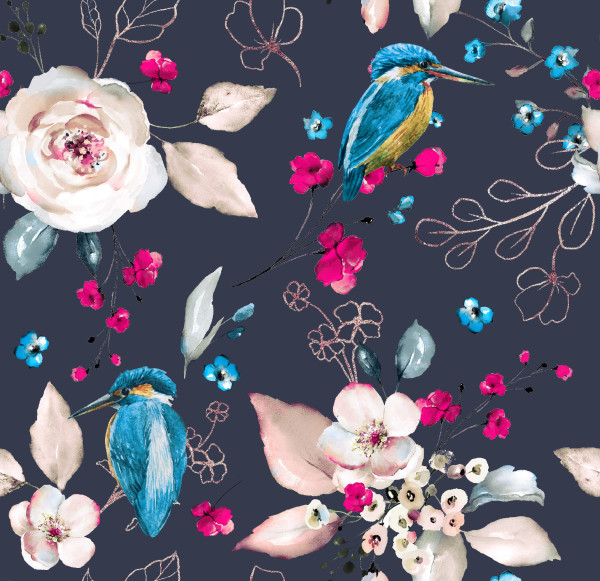 Glünz Gmbh; Softshell, A694, eisvogel, marine, navy, blau, Blüte, flower