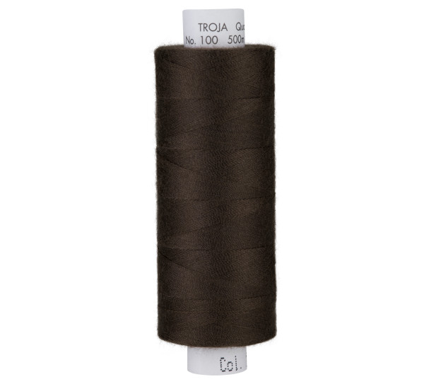 Glünz GmbH, Nähgarn, Amann, mettler, troja 1002, Y183, braun, brown, garn, thread, sewing, nähen,