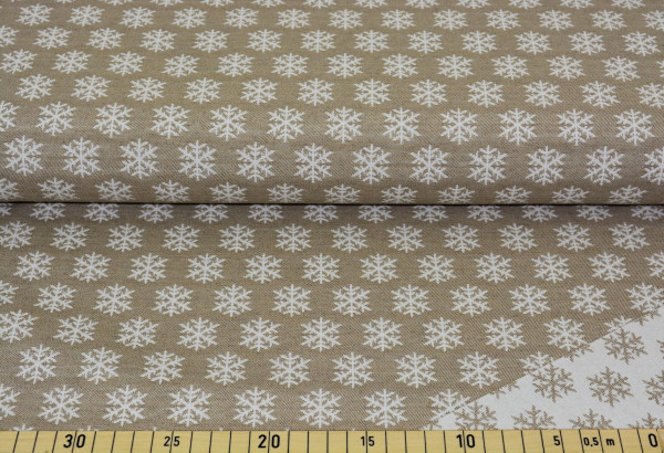 Gobelin "Schneeflocke (beige)" - E125
