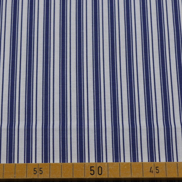 Baumwollstoff Blau-Weiß gestreift – 100% Baumwolle