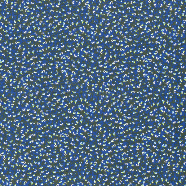 Glünz GmbH, Raffaela Z1368, indigo, blau, knospe, zweig