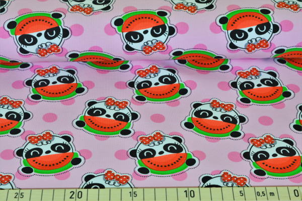 Panda Punkte (rosa) - B972
