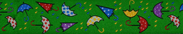 Webband (Regenschirm grün)