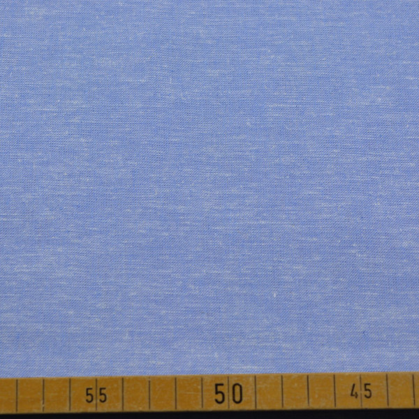 Leinen-Baumwollstoff blau – natürlicher Stoff mit feiner Struktur