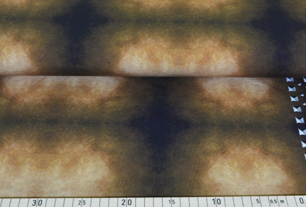 Batik mit Bordüre (beige)- I251
